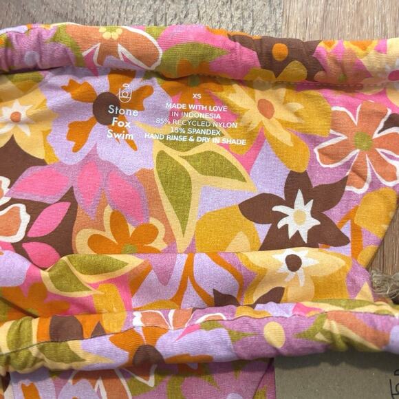NWT Stone Fox Swim Retro Pop Bijou Bikini Bottom Size XS - Picture 4 of 6